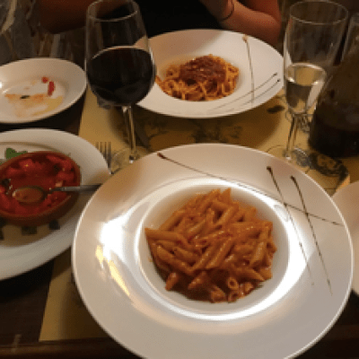 Italian pasta in Tuscany