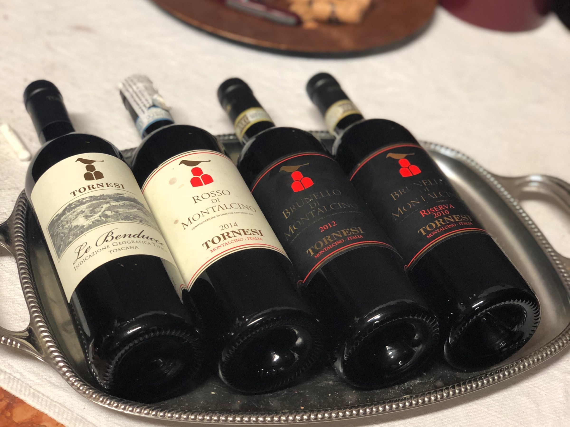 a bottle of wine on a table