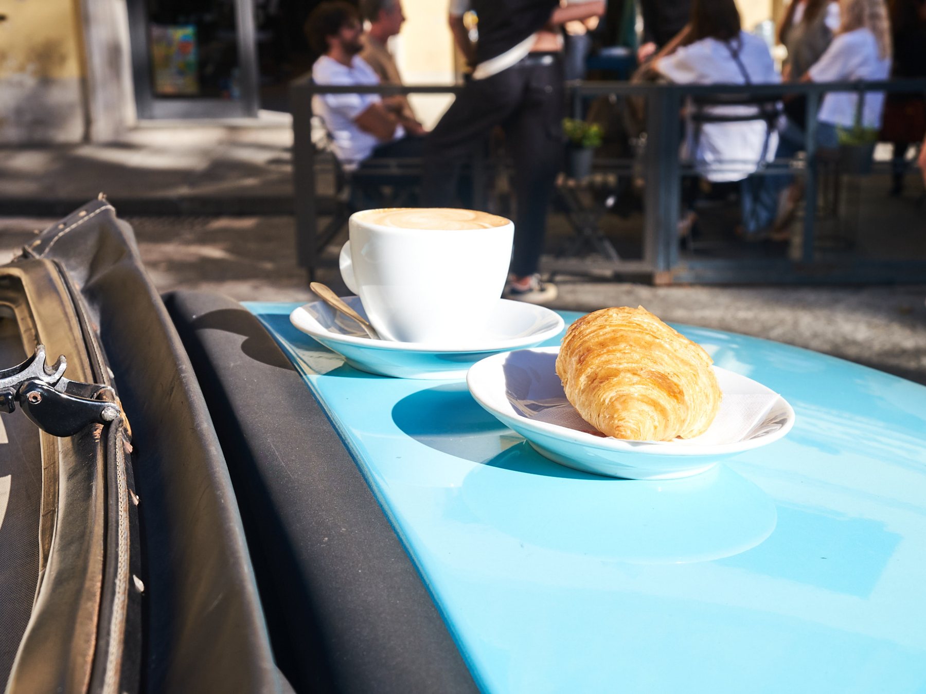 a cup of coffee on a table