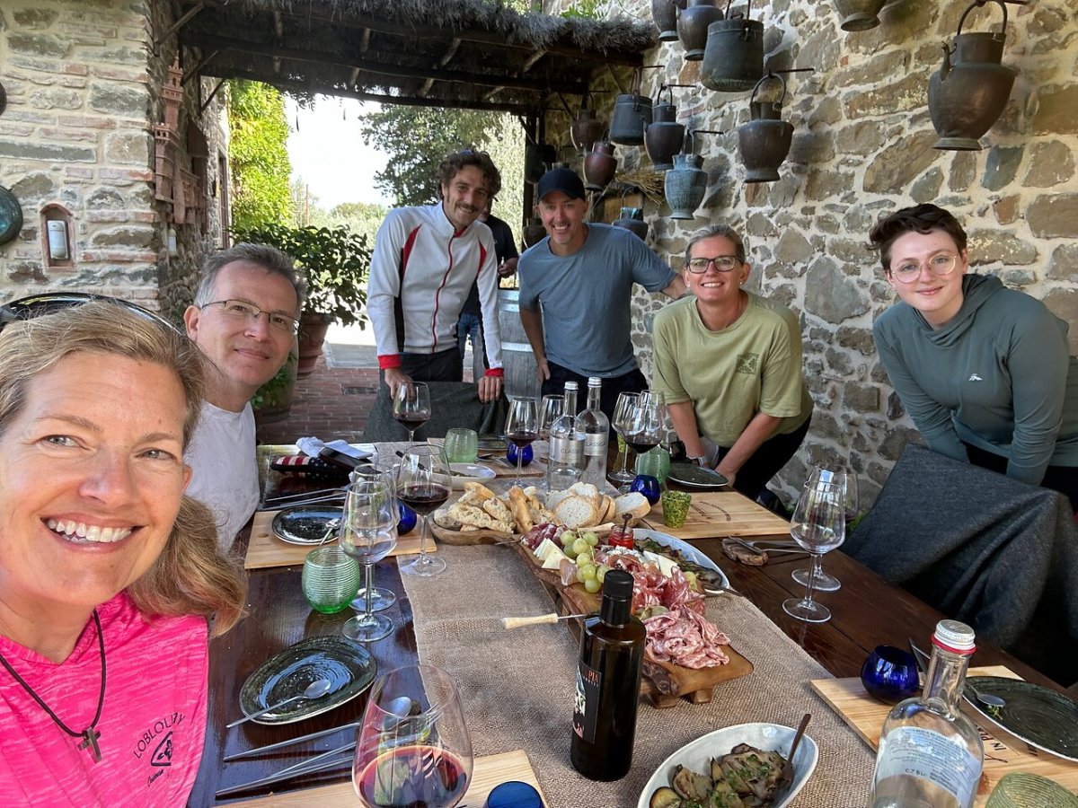 John Ashbaugh, Roy Smalley sitting at a table posing for the camera