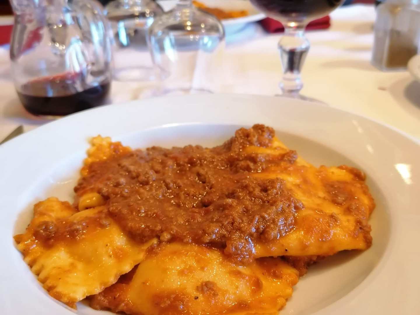 a plate of food on a table