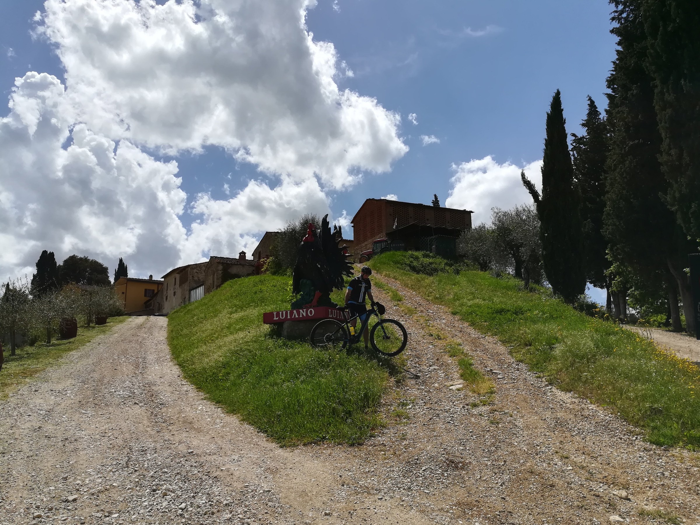 dirt road in Chianti