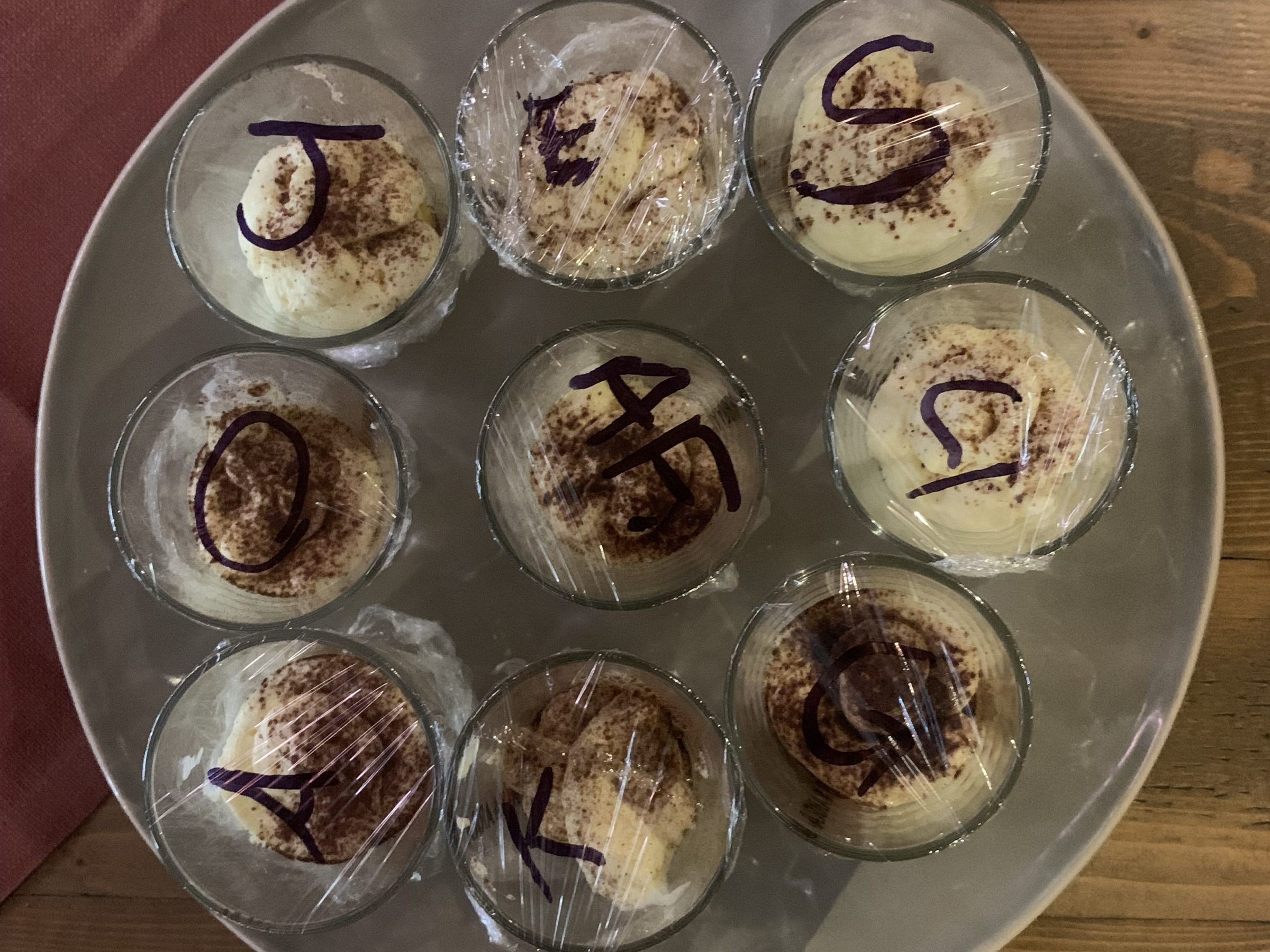 a plate of food on a table